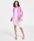 Фото #3 товара Women's Notch-Lapel Ruched-Sleeve Open-Front Blazer, Created for Macy's
