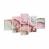 Фото #2 товара Полотно мраморное Gift Decor Набор из 5 картин (4 шт) Розовое