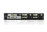ATEN 2-Port USB DVI Dual-View KVM Switch with Audio & USB 2.0 Hub (KVM cables included) - 2560 x 1600 pixels - Ethernet LAN - Rack mounting - 10.6 W - 1U - Black - Silver