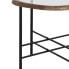 Side table Black Natural Crystal Iron Rubber wood 61 x 50 x 53 cm