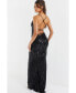 Women's Sequin Cross Back Evening Dress