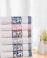 Фото #3 товара Athens Cotton with Greek Scroll and Floral Pattern Assorted, 6 Piece Bath Towel Set
