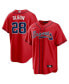 ფოტო #1 პროდუქტის Men's Matt Olson Red Atlanta Braves Alternate Replica Player Jersey