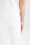 Carlo Skinny Fit Ekstra Dar Kalıp Normal Bel Ekstra Dar Paça Beyaz Jean Pantolon A7650ax23sm