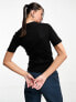 Dickies marysville ribbed t-shirt in black M - фото #5