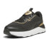 Фото #2 товара Puma Runtamed Metallics Lace Up Womens Black Sneakers Casual Shoes 39337501