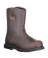 Фото #1 товара Men's Barrier Lightweight Insulated 9-Inch Brown Leather Work Boots