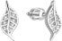 Silver earrings with zircons AGUP1634S