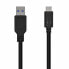 USB A to USB-C Cable Aisens A107-0450 Black 1,5 m (1 Unit)