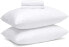 Hypoallergenic Microfiber Pillow Protector with Zipper– White (2 Pack)