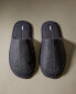 Фото #7 товара Linen slippers with topstitching