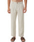 ფოტო #1 პროდუქტის Men's Linen Pleat Pants