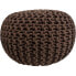 Runder Puff aus Wolle "Tricot"