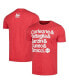 Men's Heather Red The Godfather Five Families T-shirt