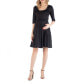 ფოტო #1 პროდუქტის Fit and Flare Scoop Neck Maternity Dress