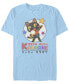 Фото #1 товара Men's Karaoke Cat Short Sleeve Crew T-shirt