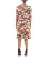 ფოტო #2 პროდუქტის Women's Faux Wrap Knee Length Cocktail Dress