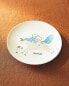 Children's ceramic unicorn plate