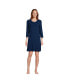 ფოტო #3 პროდუქტის Women's Pointelle Rib 3/4 Sleeve Knee Length Nightgown