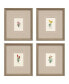 Фото #1 товара Western Wildflower Framed Art, Set of 4