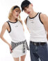 Calvin Klein Jeans monologo ringer tank in white - ASOS Exclusive weiß, M - фото #1