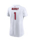 ფოტო #4 პროდუქტის Women's Kyler Murray White Arizona Cardinals Player Name Number T-shirt