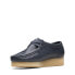 Фото #8 товара Clarks Wallabee 26168642 Womens Blue Leather Oxfords & Lace Ups Casual Shoes
