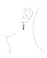 ფოტო #3 პროდუქტის Blue Turquoise Western Jewelry Dream Catcher Feather Dangle Earrings For Women Teen .925 Sterling Silver