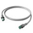 Фото #1 товара Сетевой кабель серый EasyLan DualBoot PushPull Cat.6a S/FTP 10m, 10 m, Cat6a, S/FTP (S-STP), RJ-45, RJ-45
