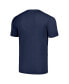 ფოტო #3 პროდუქტის Men's Navy Detroit Tigers Cooperstown Collection Hand-Drawn Logo Tri-Blend T-Shirt