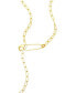 Safety Pin Paper Clip Lariat Necklace