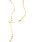 ფოტო #2 პროდუქტის Safety Pin Paper Clip Lariat Necklace