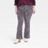 Фото #1 товара Women's Plus Size High-Rise Corduroy Flare Pants - Knox Rose Purple Paisley 16W