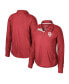 ფოტო #1 პროდუქტის Women's Crimson Oklahoma Sooners Cressida Raglan Half-Snap Top