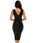 Women's V-neck Bandage Midi Dress