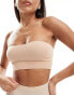 Lindex seamless bandeau soft bra with removable padding in beige