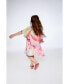 ფოტო #2 პროდუქტის Girl Pleated Chiffon Dress Rainbow - Toddler Child