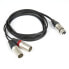 MUSIC STORE MTP 2.0 F5-MM1-2k Ad.-Cable XLRf 5-pole / 2x - XLRm 3-pole, 2m