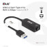 Club 3D USB 3.2 Gen1 Type A to RJ45 2.5Gbps Adapter - Wired - USB - Ethernet - 2500 Mbit/s - Black