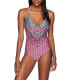 Фото #1 товара PrAna 169072 Womens Lahari One Piece Swimsuit Pomegranate Marrakesh Size X-Small