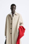 Oversize cotton trench coat