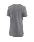 ფოტო #3 პროდუქტის Women's Heather Gray Kansas City Chiefs Super Bowl LVIII Our Pastime Tri-Blend Scoop Neck T-shirt