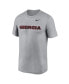 Фото #2 товара Men's Heather Gray Georgia Bulldogs Primetime Legend Wordmark T-Shirt