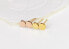 Фото #3 товара Стальные серьги с покрытием из розового золота Hit KE-005