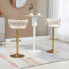 Barhocker FlowerDiana (2er Set) Beige / Gold - фото #4