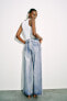 Фото #5 товара Блестящие джинсы trf loose со средней посадкой ZARA