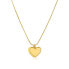 Romantic Gold Plated Heart Necklace Message SSG10