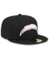 ფოტო #2 პროდუქტის Men's Black Los Angeles Chargers 2023 NFL Crucial Catch 59FIFTY Fitted Hat