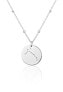 Modern silver necklace with zircons Aries SVLN0327XH2BIBE (chain, pendant)