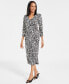 Women's Printed Wrap Dress, Created for Macy's